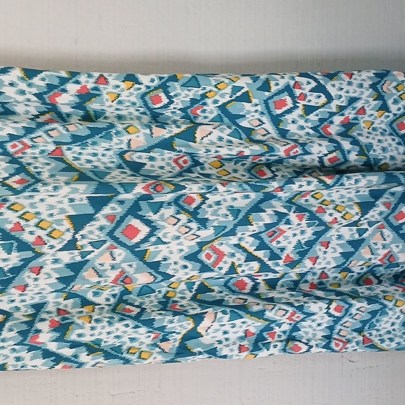 Old Navy NWT Maxi Shift Cami Strap Patterned Unique Printed Long Dress Large - Picture 3 of 10